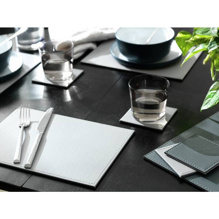 Habitat Faux Leather Set of 4 Placemats and Coasters Set