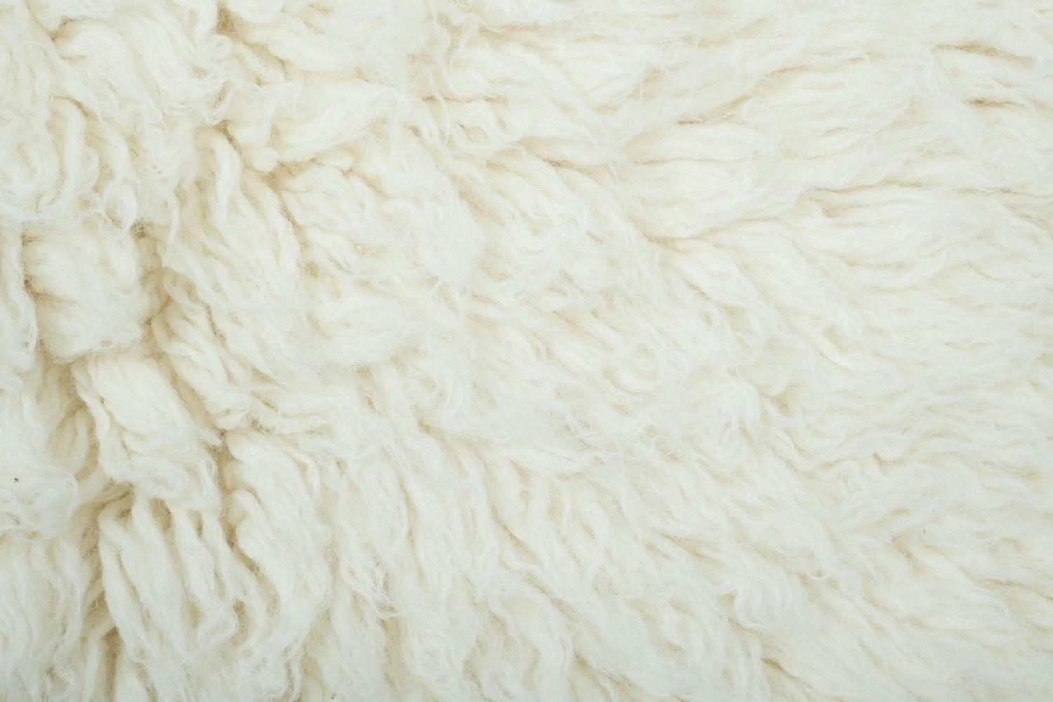 FLOKOS 2450 - Tapis flokati en laine vierge - naturel 120x180 cm