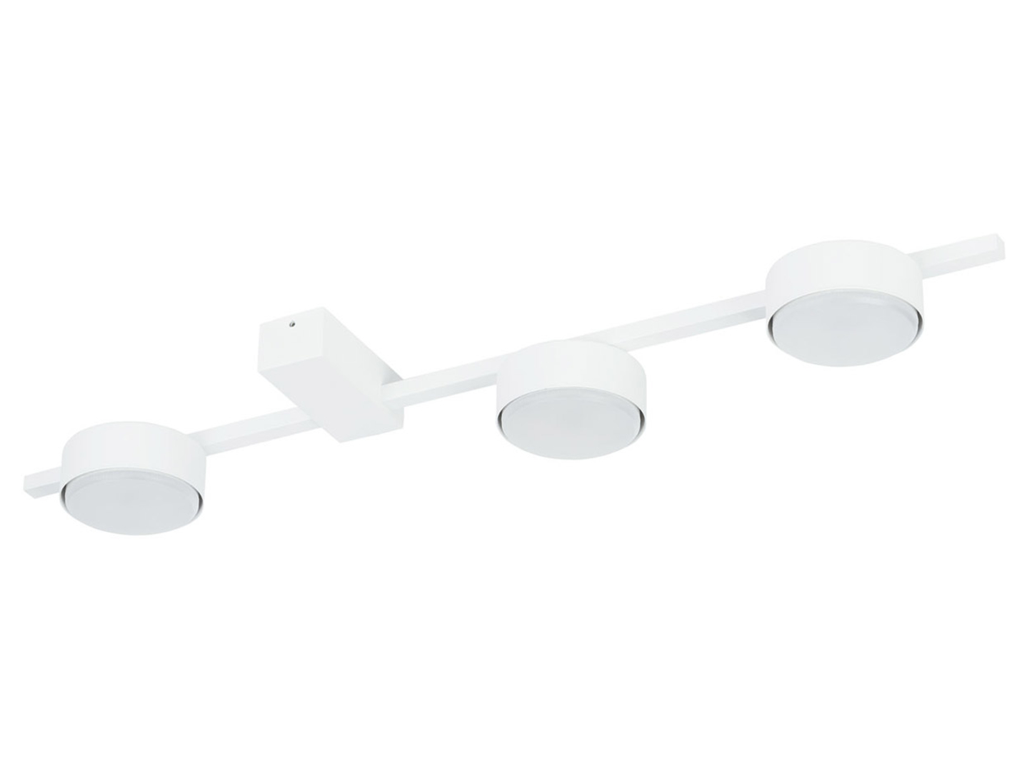 Lampa sufitowa Pills 3-punktowa aluminiowa biała