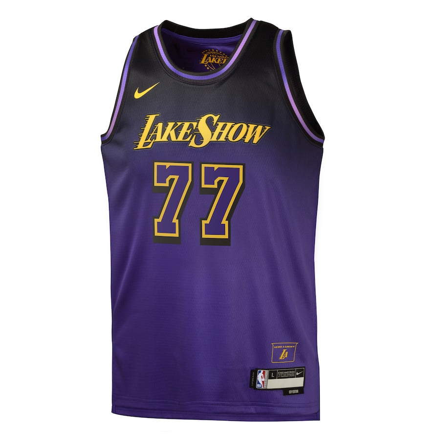 Luka Dončić Los Angeles Lakers Nike Youth City Edition Swingman Jersey - Purple