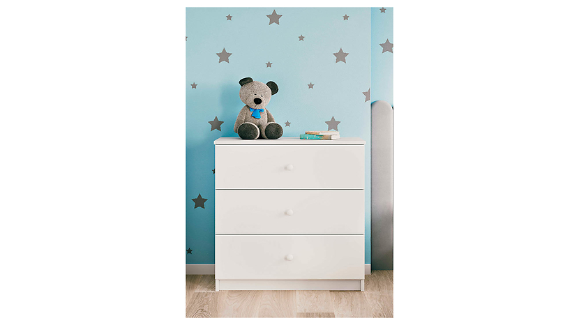 Komoda z 3 szufladami Babydreams biała