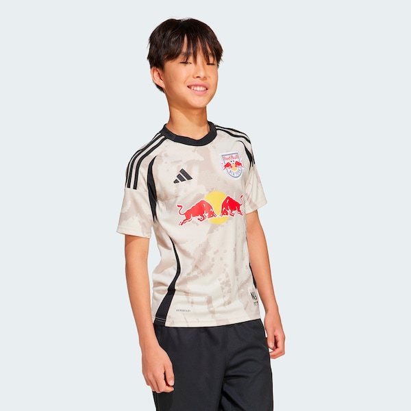 New York Red Bulls adidas Youth 2025 Stone Kit Replica Jersey - Tan