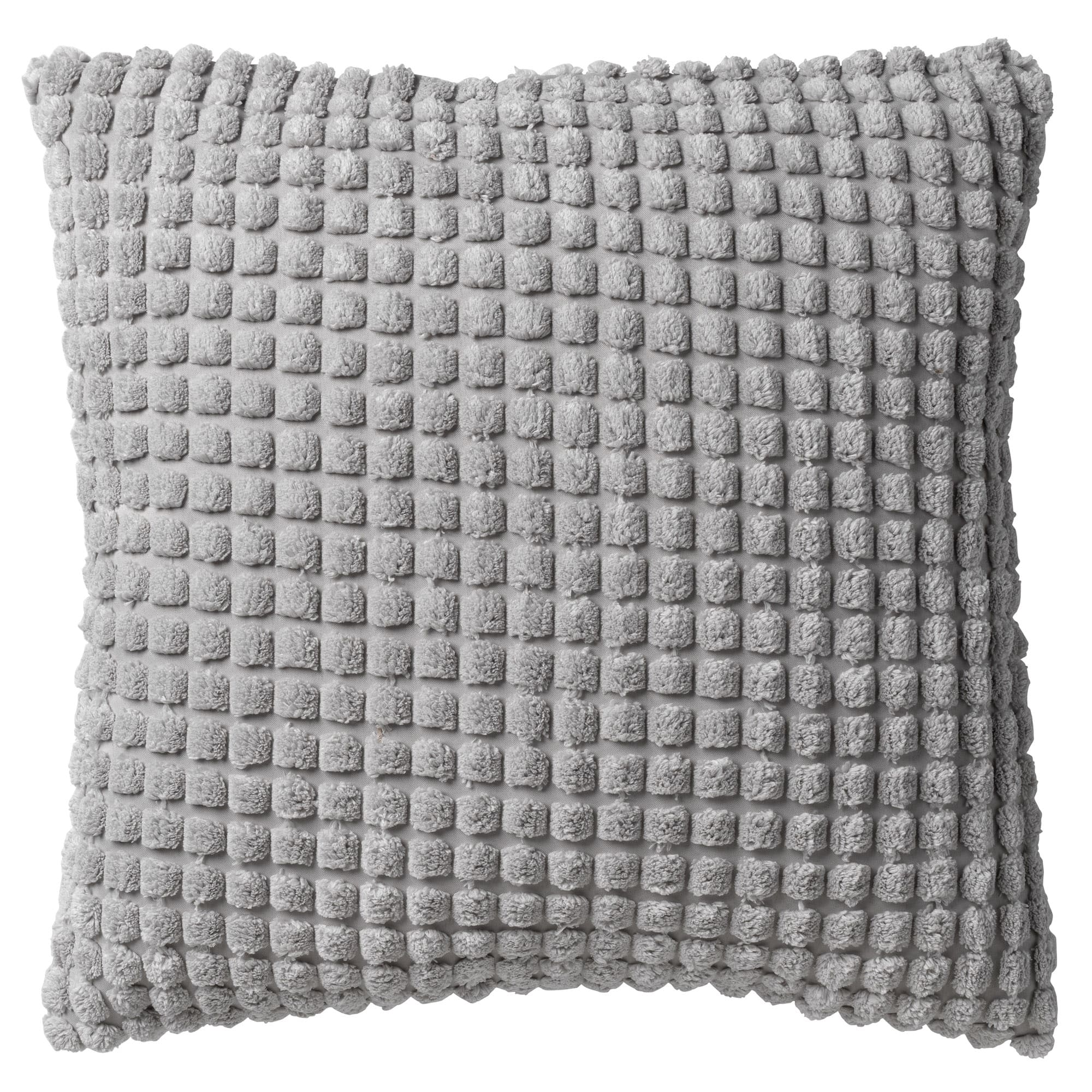 ROME - sierkussen 45x45 cm - effen kleur - 3D-structuur - Micro Chip - grijs
