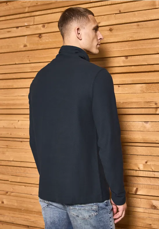 Funnelneck Strukturshirt