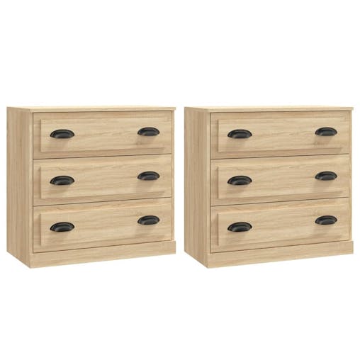NNEVL Sideboards 2 pcs Sonoma Oak Engineered Wood