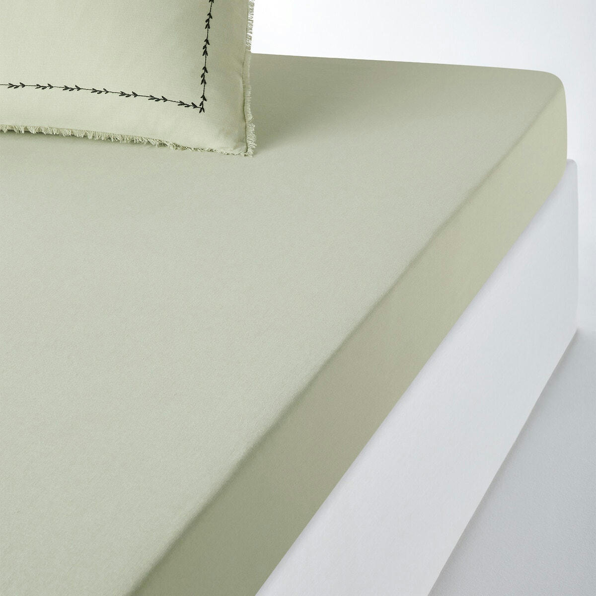 Drap housse coton/lin bonnet 30 cm, Eleanor