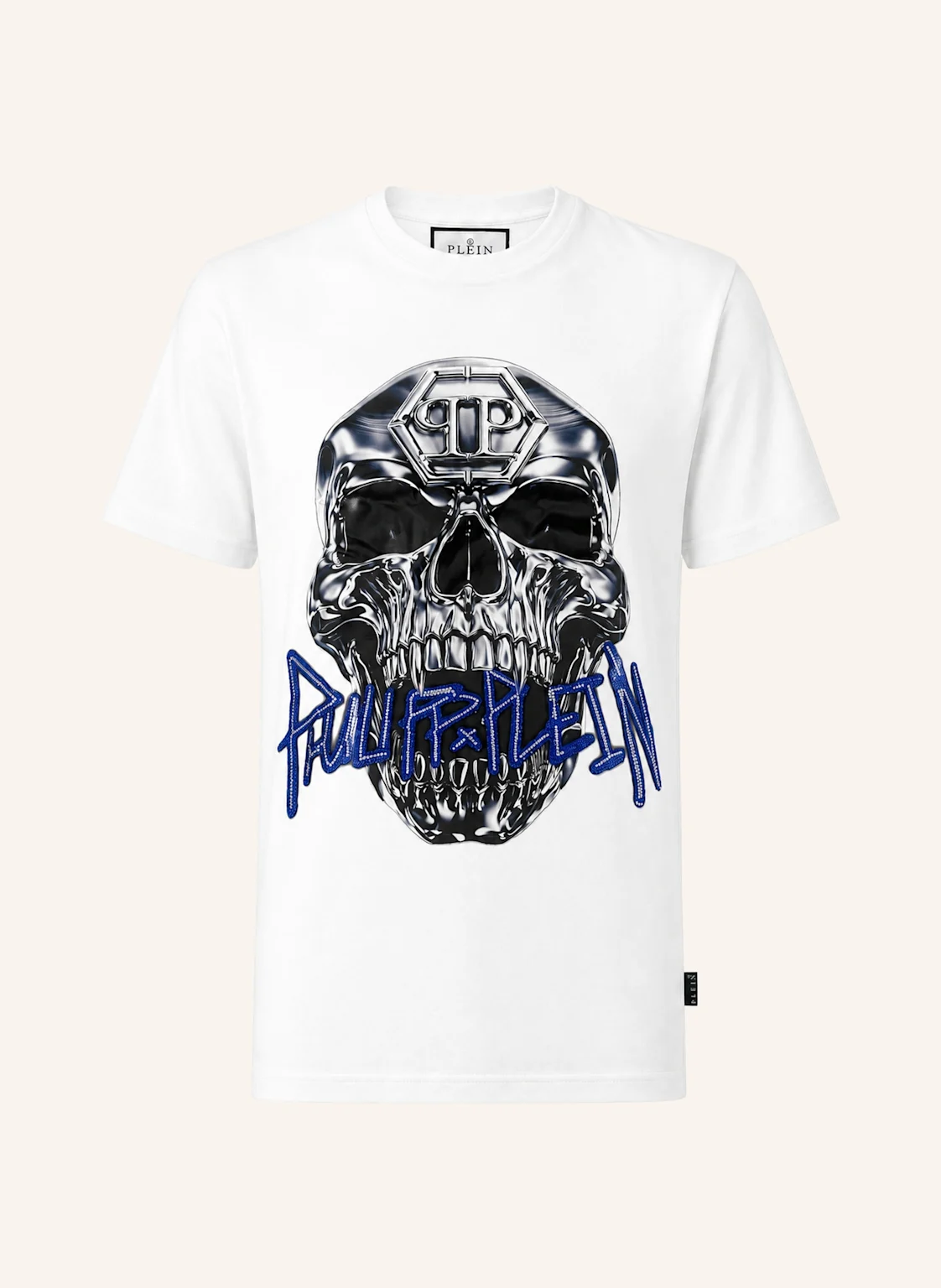 PHILIPP PLEIN Kurzarm-Rundhals-T-Shirt SKULL