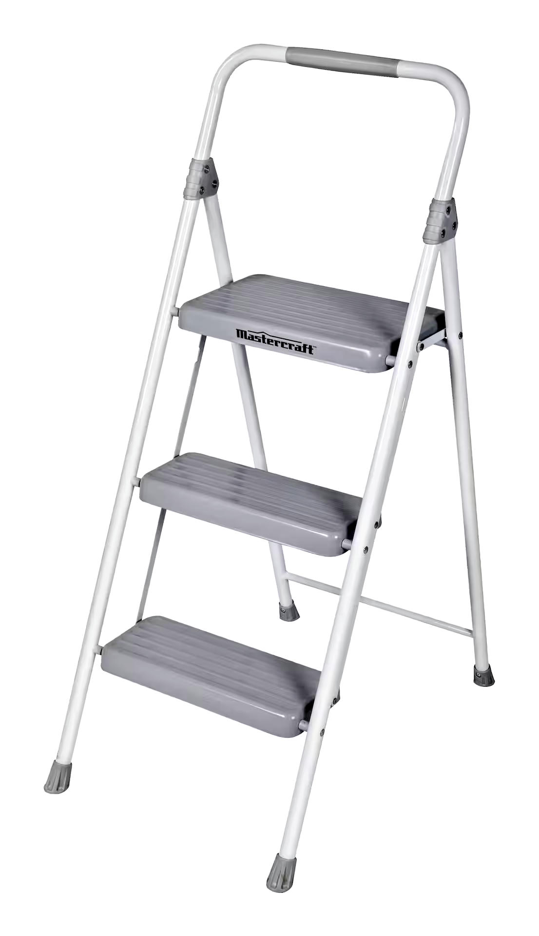 Mastercraft 3-Step Metal Folding Step Stool, 225-lb, 3.2 ft