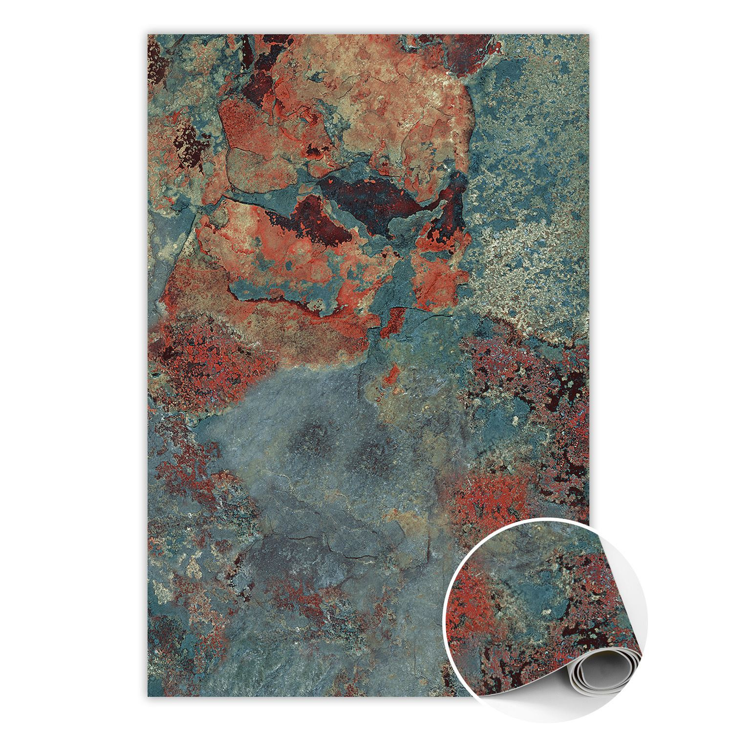 Dywan winylowy do domu Skorodowany metal 60 x 90 cm