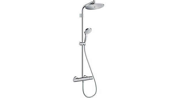 Colonne de douche SHOWERPIPE TOP 280 - Colonne de douche Top 280 - 1 jet avec mitigeur thermostatique chromé