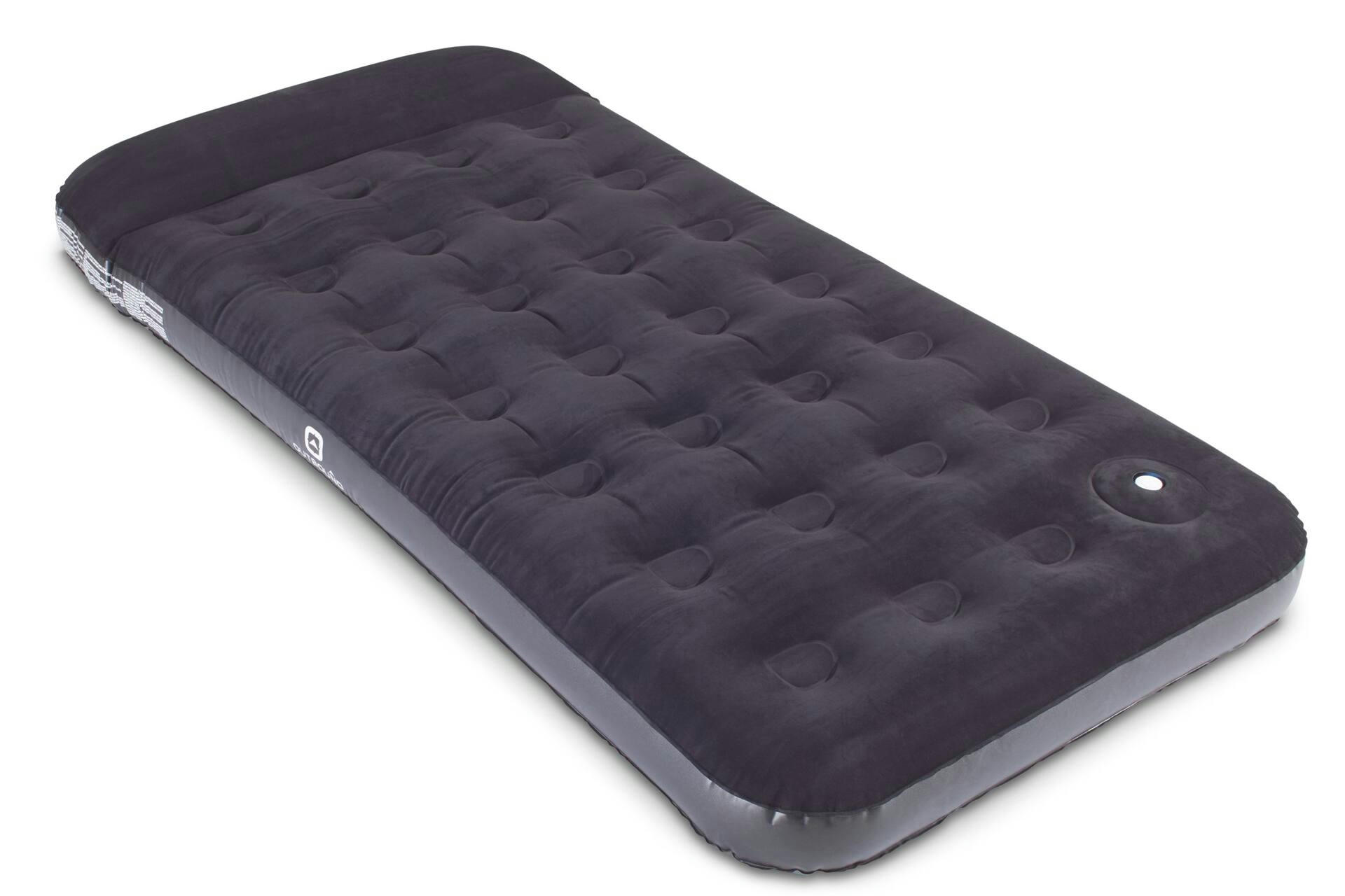 Outbound Twin Airbed with Built-In Manual Pump, Hand/Foot Pump, PVC, Black