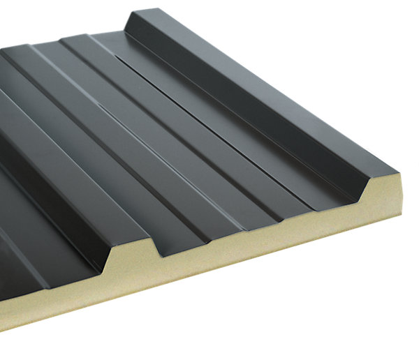 Panneaux sandwich anthracite Ondométal - 4 cm - Sedpa France
