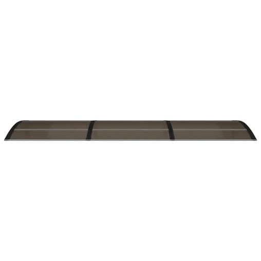 NNEVL Door Canopy Black 300x80 cm Polycarbonate