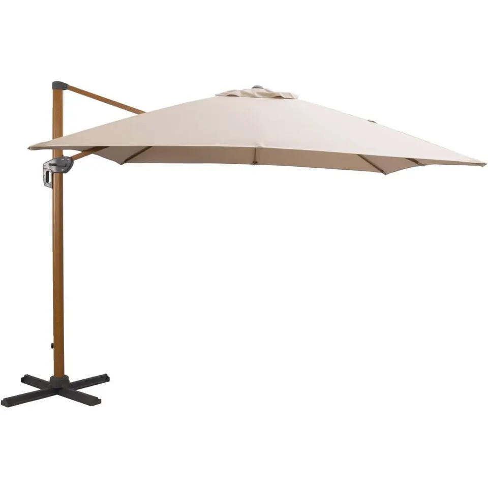 Zweefparasol Nancy - taupe - 300x300 cm