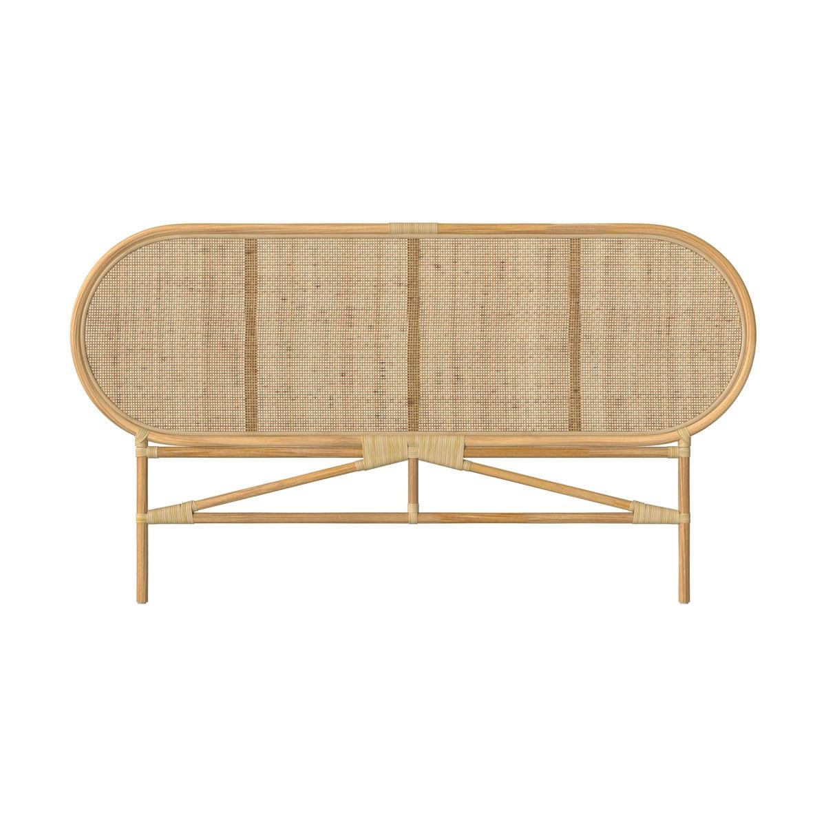 NAVAHINO - Tête de lit en rotin naturel 140 cm