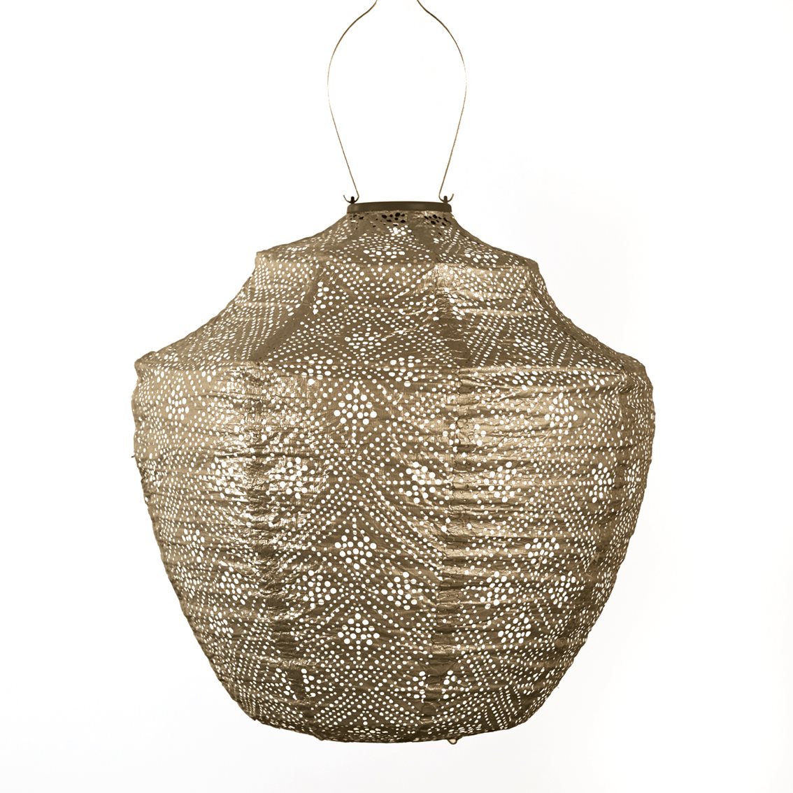 Lumiz solar lampion - topaze crown - 40 cm - goud
