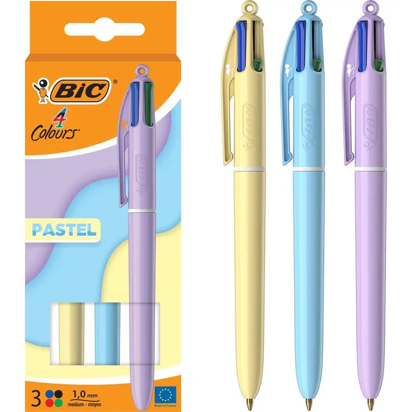 Kugelschreiber 3er-Set 4 Colours Pastel