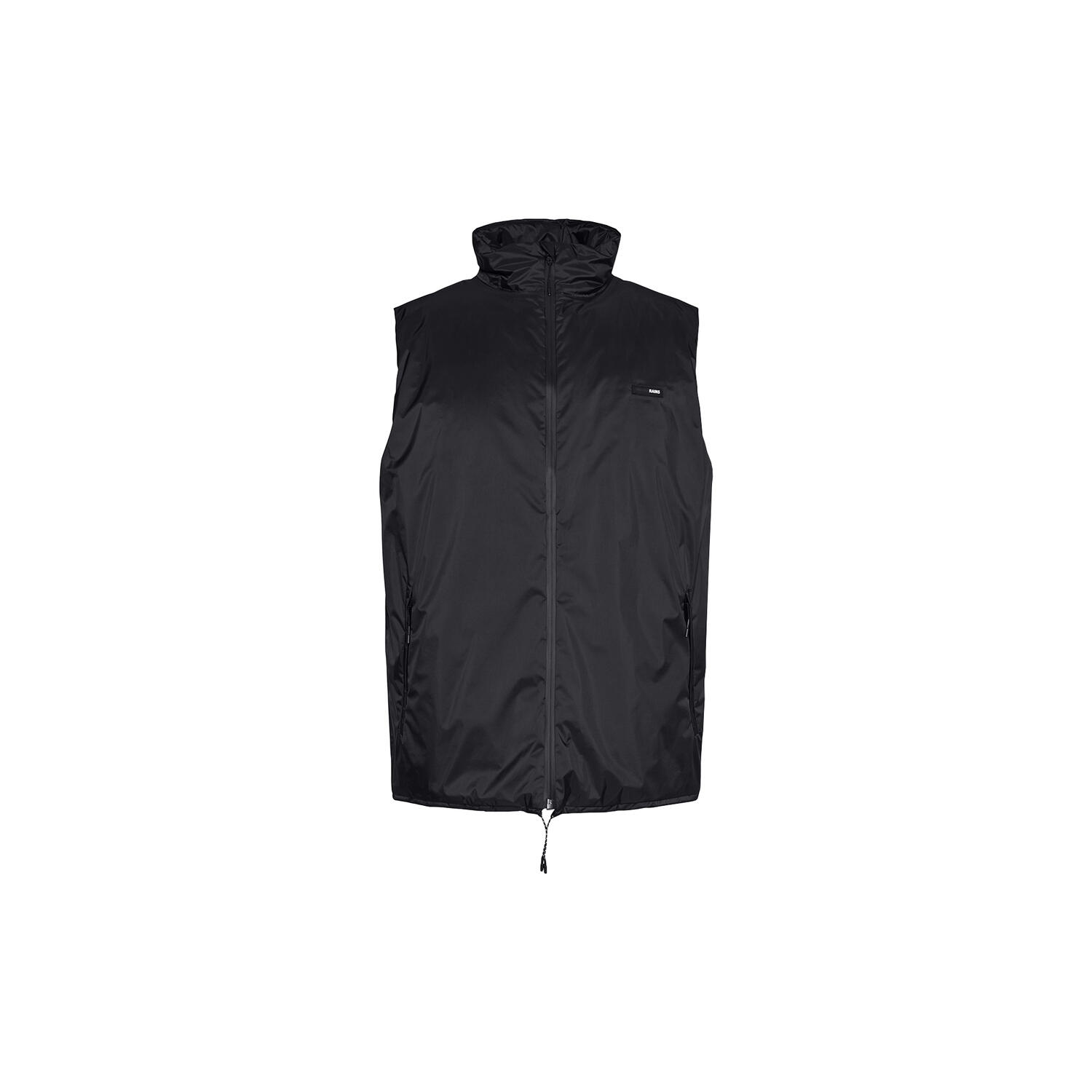 Padded Nylon Vest, black