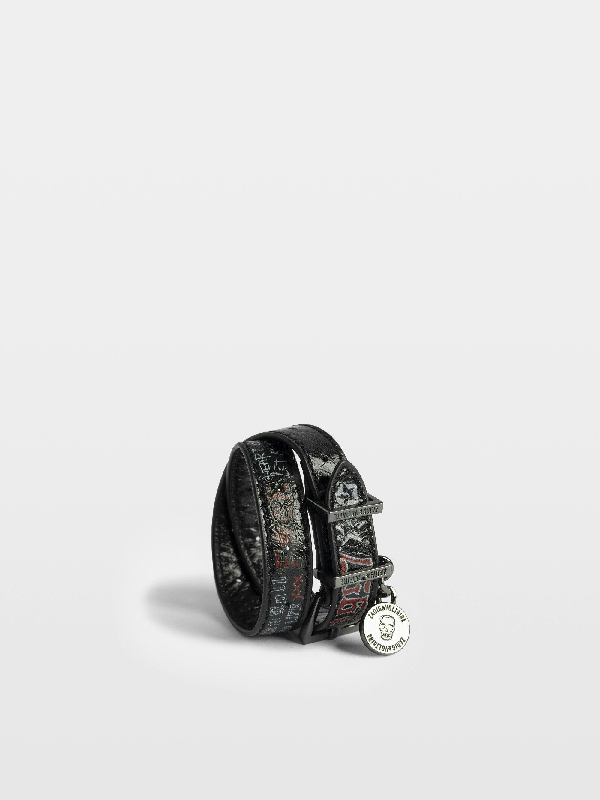 Bracelet Sunny Tag Cuir Double