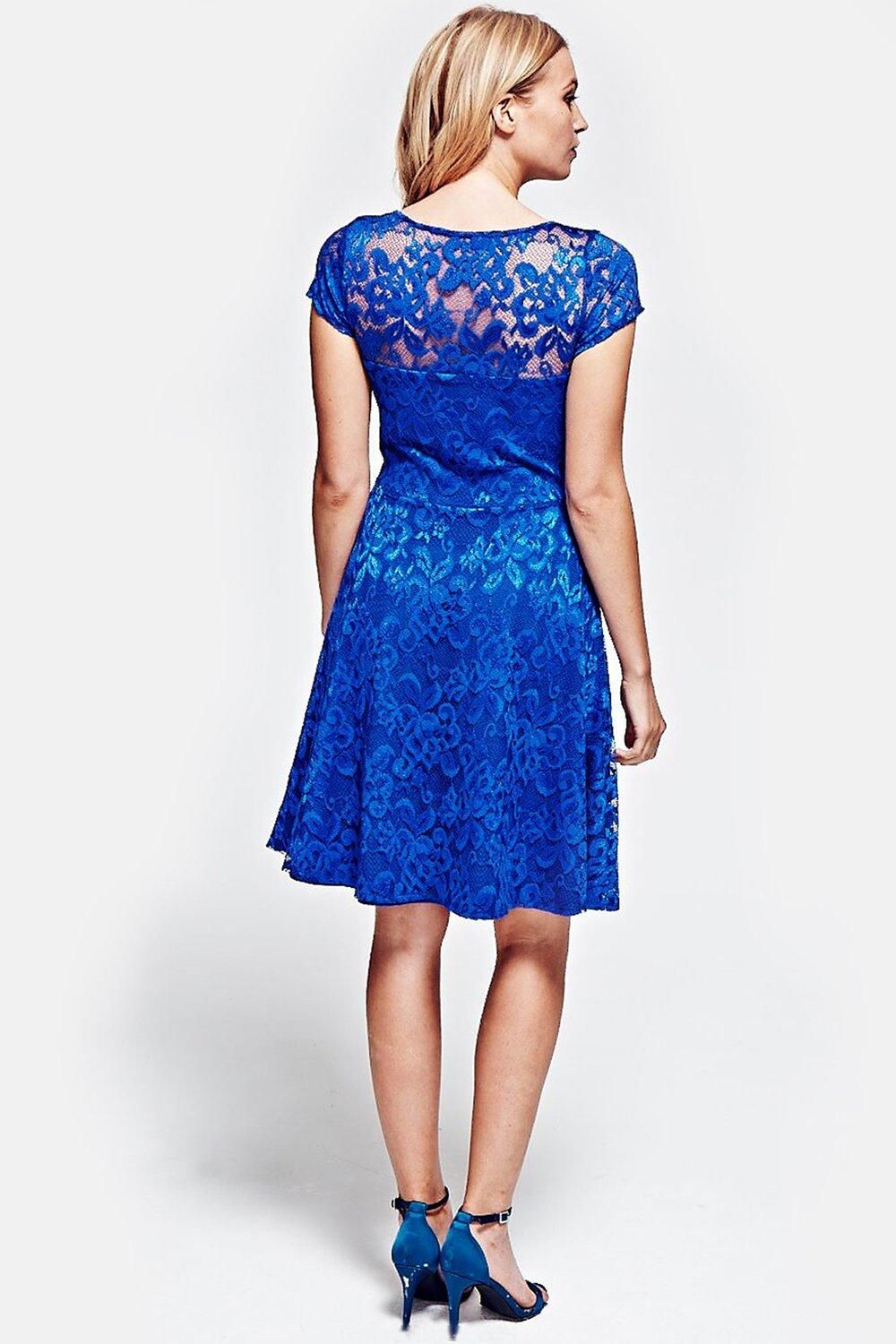 Hot Squash Lace Fit n Flare Dress