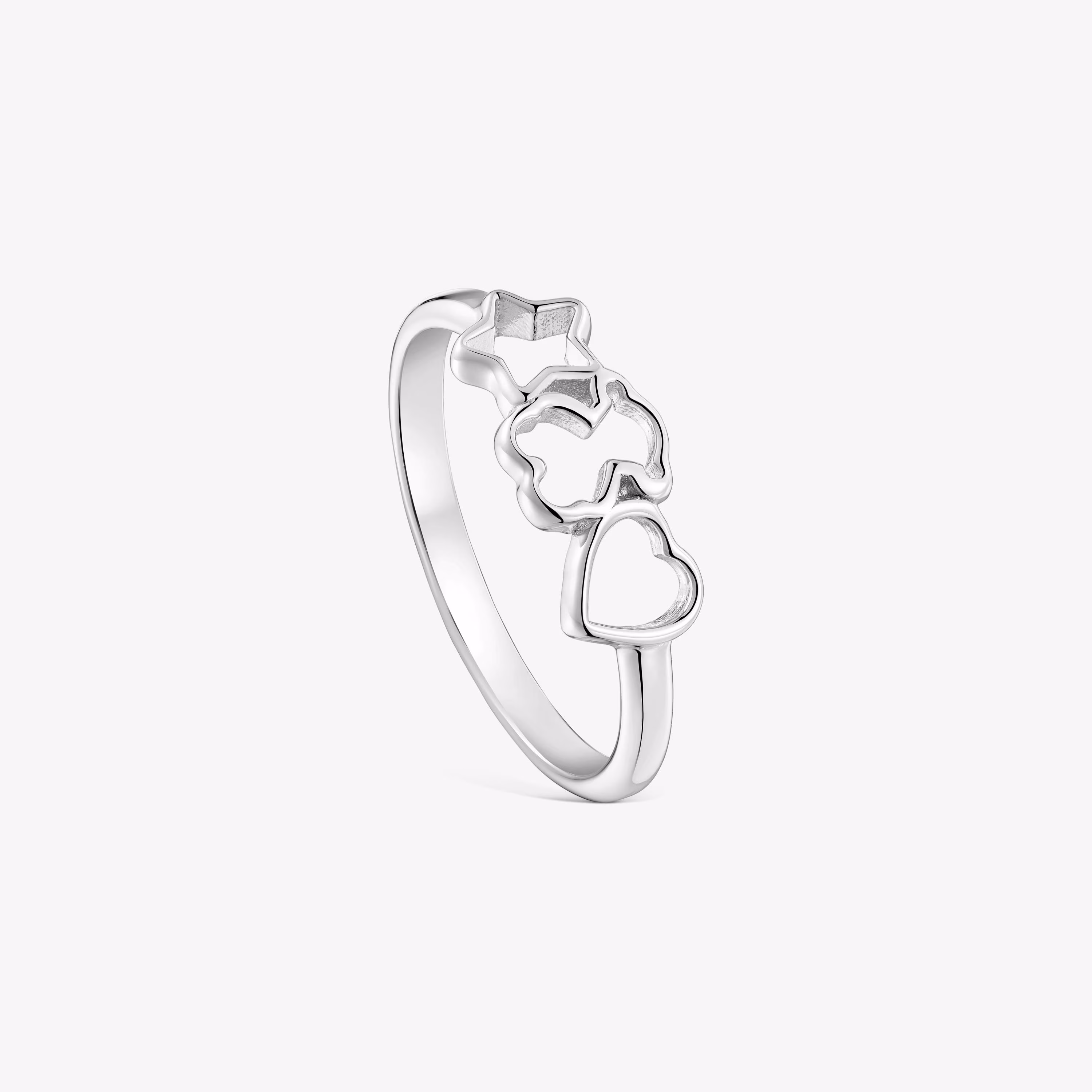 Anillo de plata y motivos TOUS Motivos