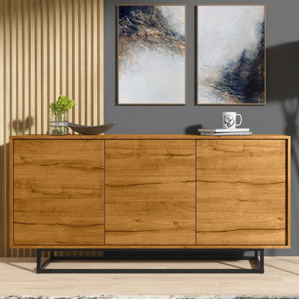 Komoda RTV 160cm Loft ONE FURNITURE - Laminat Dębowy