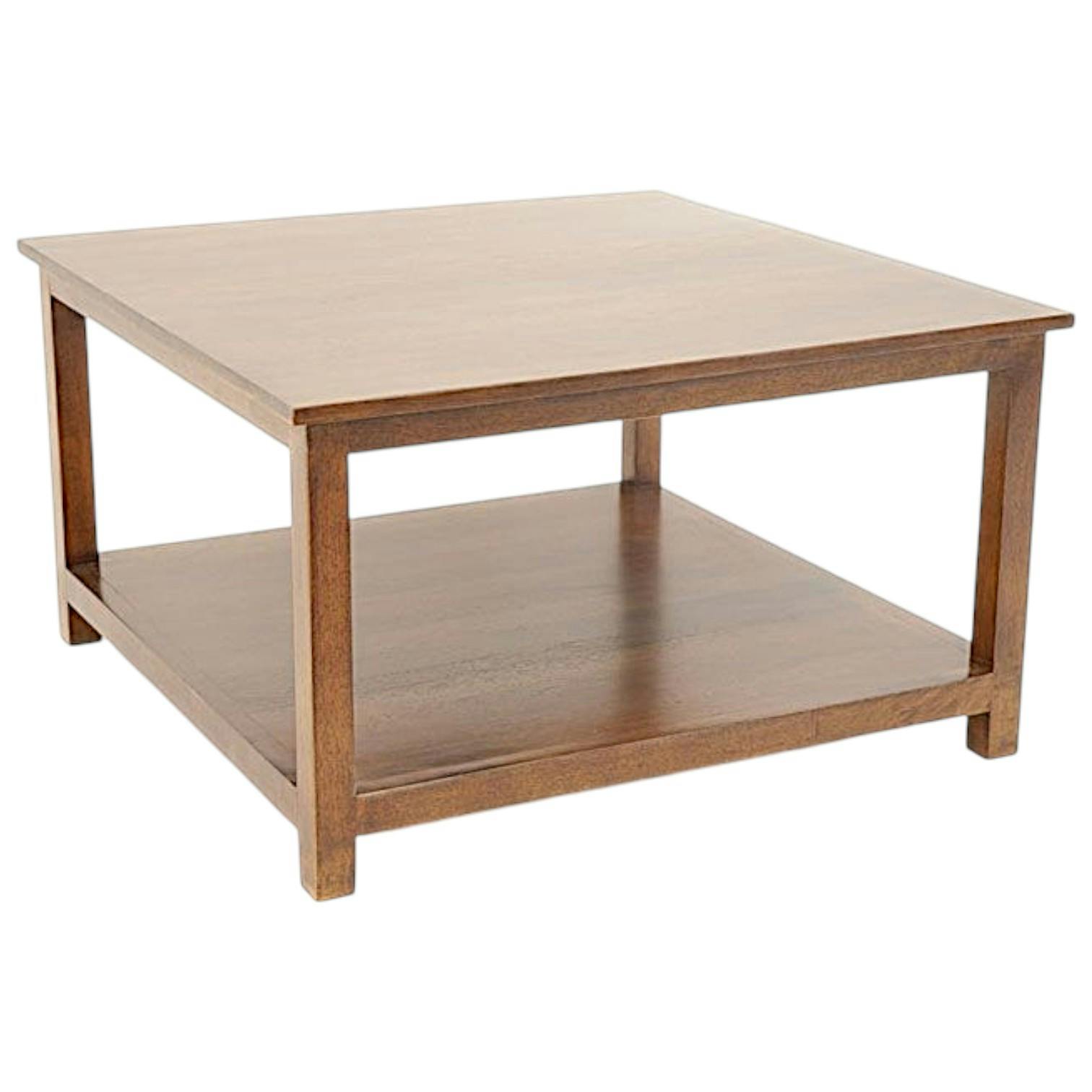 TABLE BASSE TRADITION carrée 70cm 2 niveaux