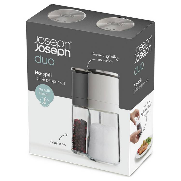 Joseph Joseph Duo No - Spill Salt and Pepper Mill Set