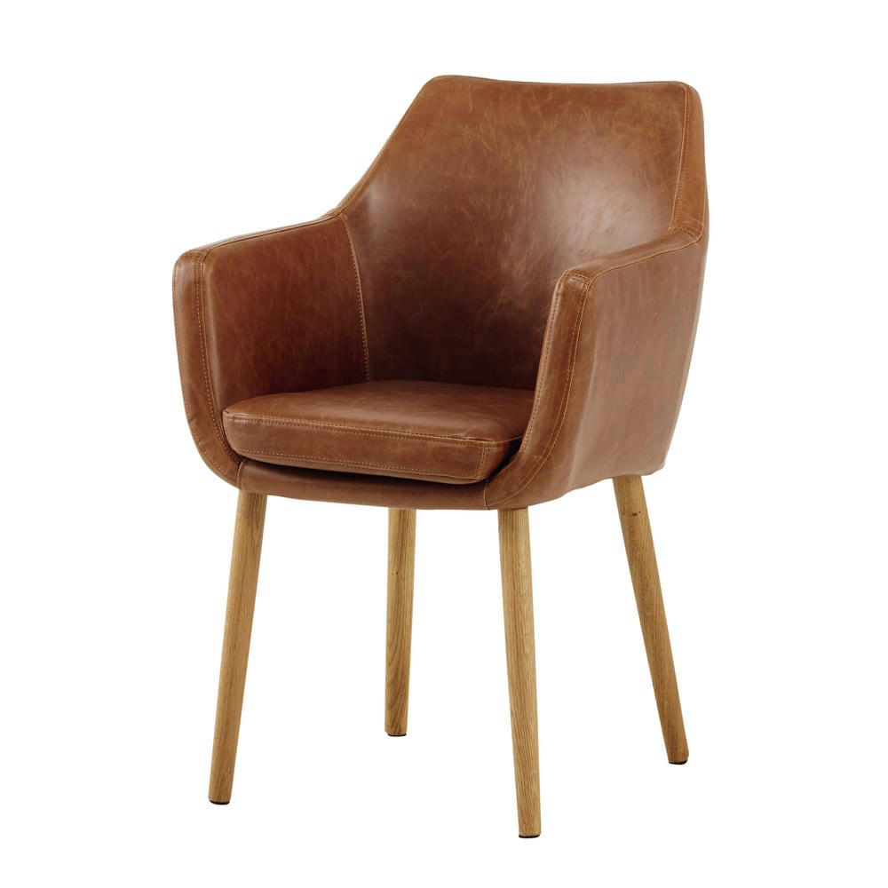 Davis - Fauteuil vintage marron