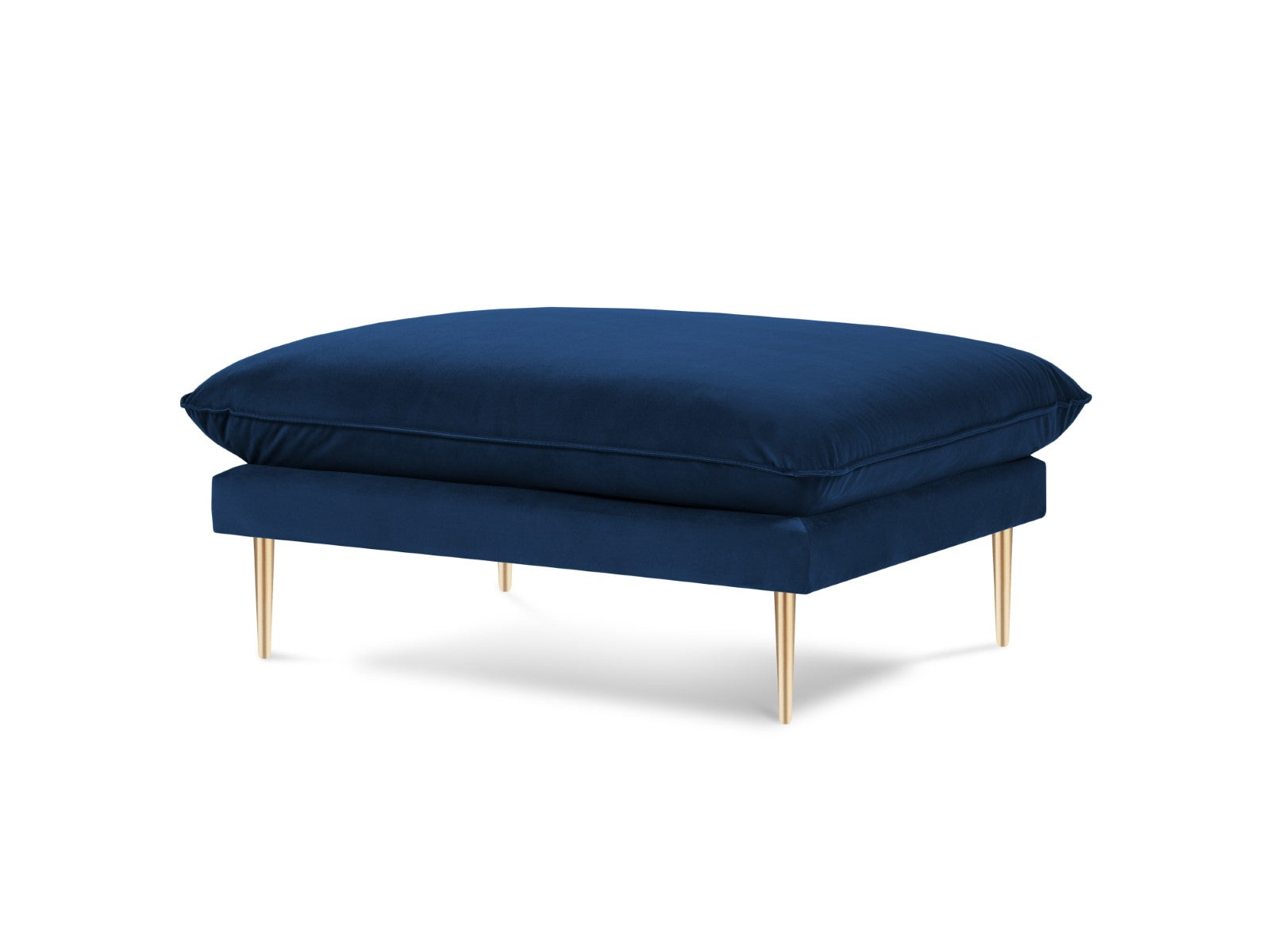 Cosmopolitan Design Poef Vienna flueel, koningsblauw - 73x93x43cm