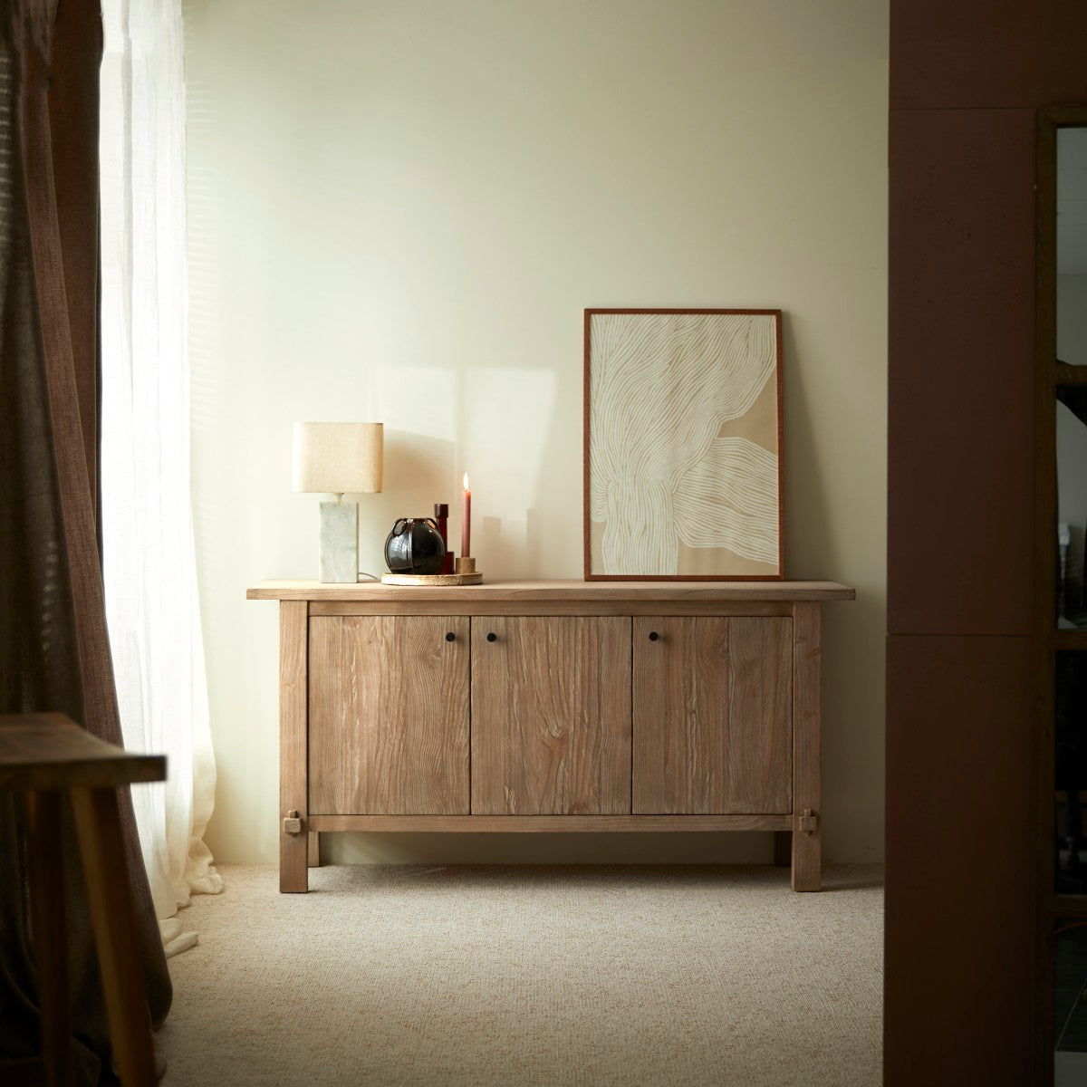 Tikamoon - Buffetkast van gerecycled massief grenen 150 cm - Hazel