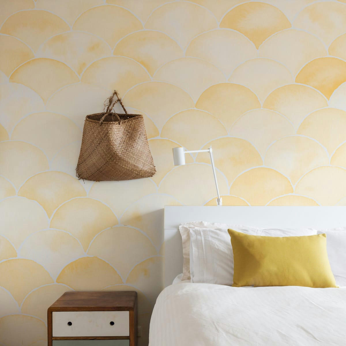 - Papier peint panoramique écailles monochrome 425 x 250 cm