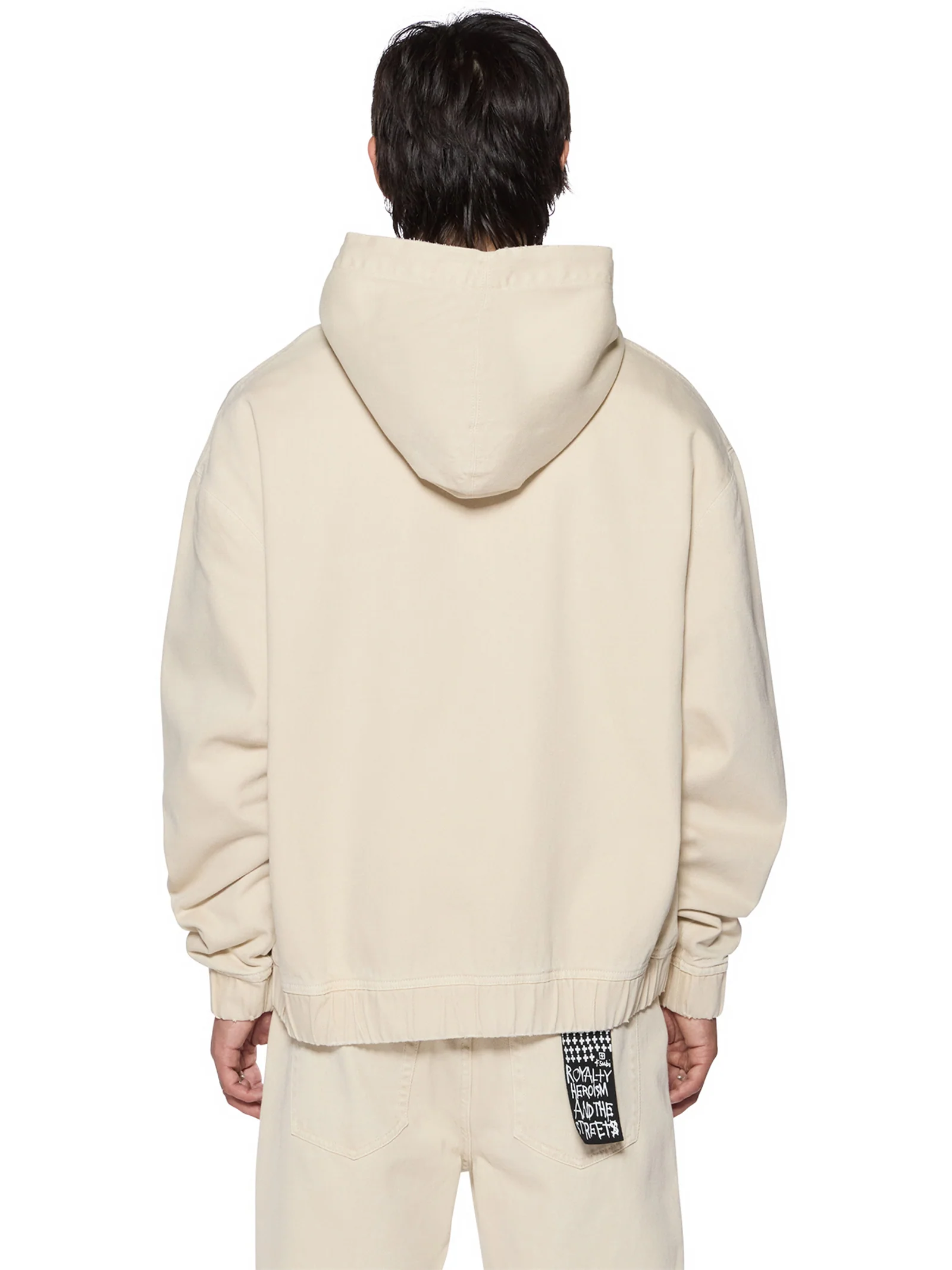 Zipped Denim Hoodie