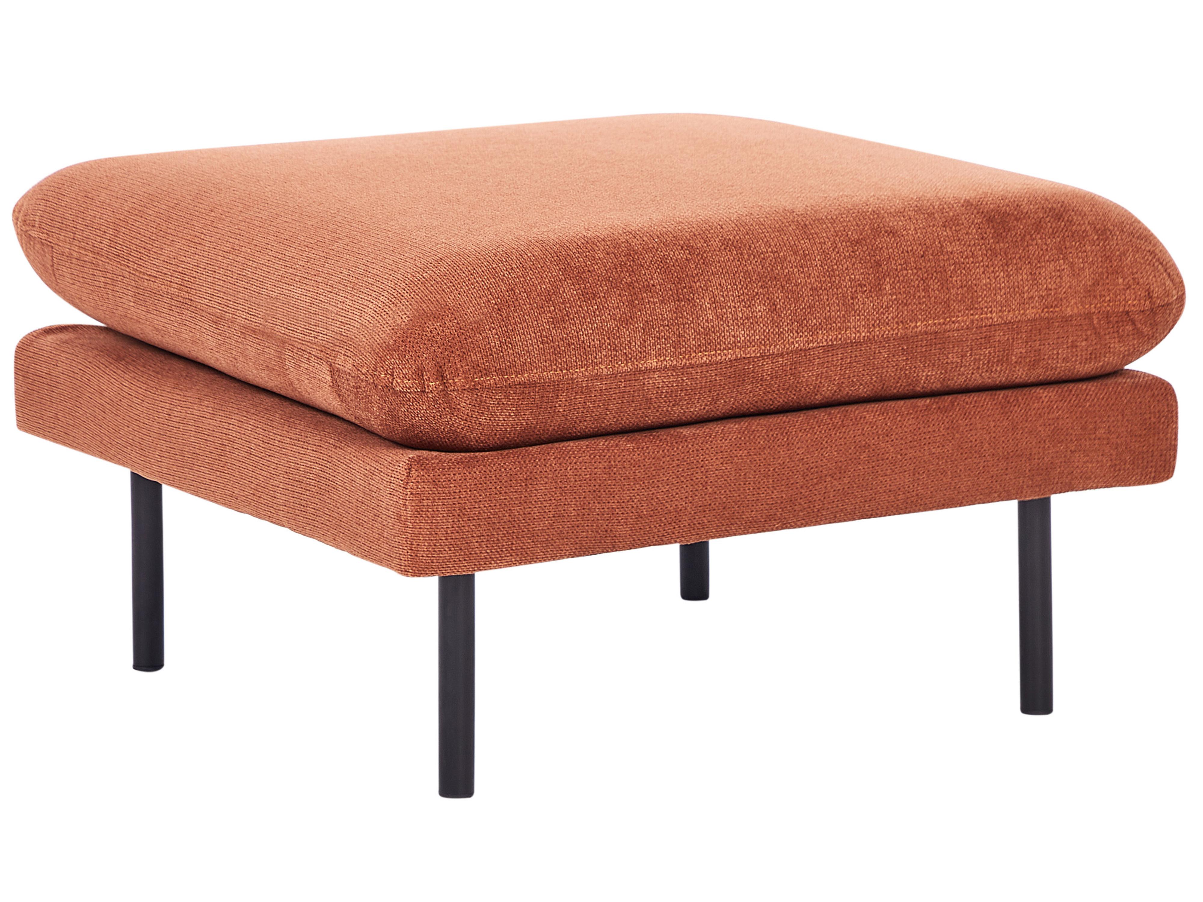 Ottoman VINTERBRO Chenille Golden Brown
