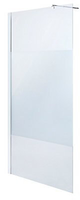 Paroi de douche à l'italienne Cooke &Lewis Onega sérigraphié 90 cm