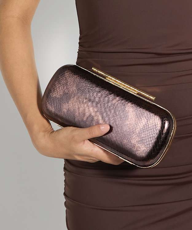 Body Brown - Structured Chain Strap Clutch Bag