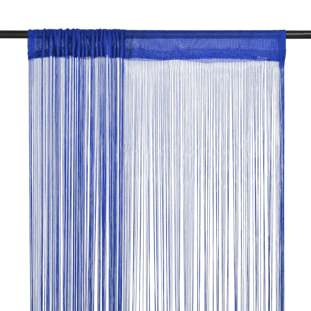 Zasłona Niebieski 100 cm Tkanina vidaXL