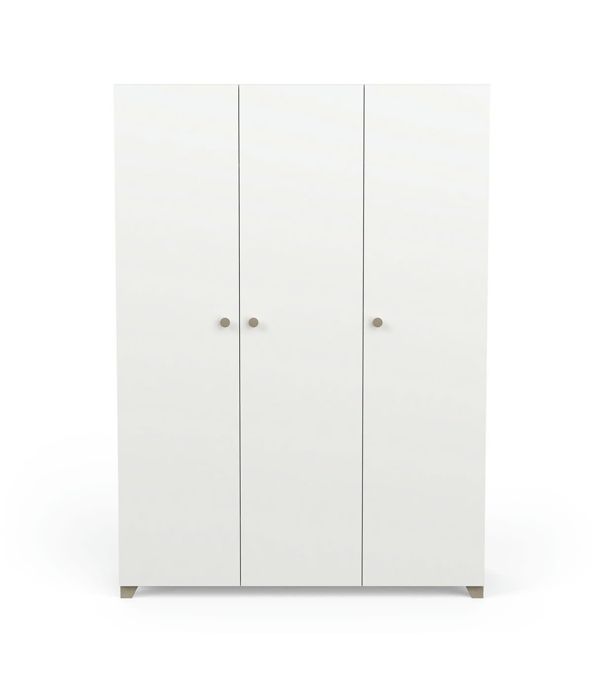 IZZY - Armoire 3 portes et penderie + lingère - L135 x H188cm