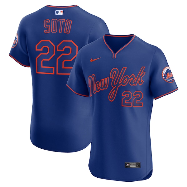Juan Soto New York Mets Nike Alternate 2 Elite Jersey - Royal/White