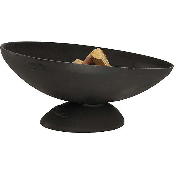 Brasero ovale en fonte -- 77.8 x 37.4 x 26.1 Type: Brasero et cheminée d'extérieur