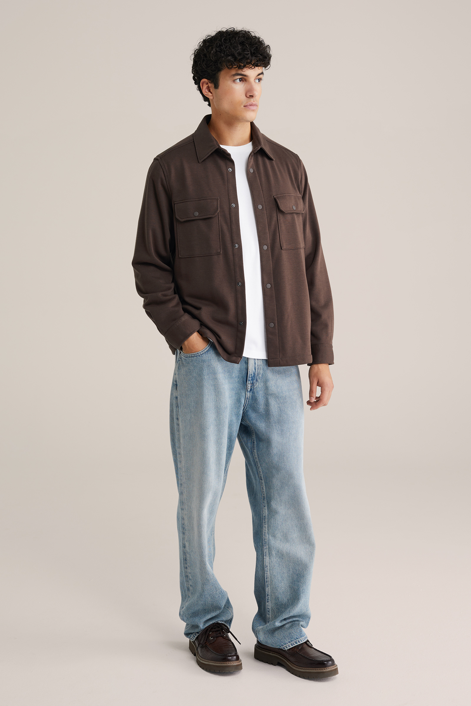 Heren regular fit overshirt