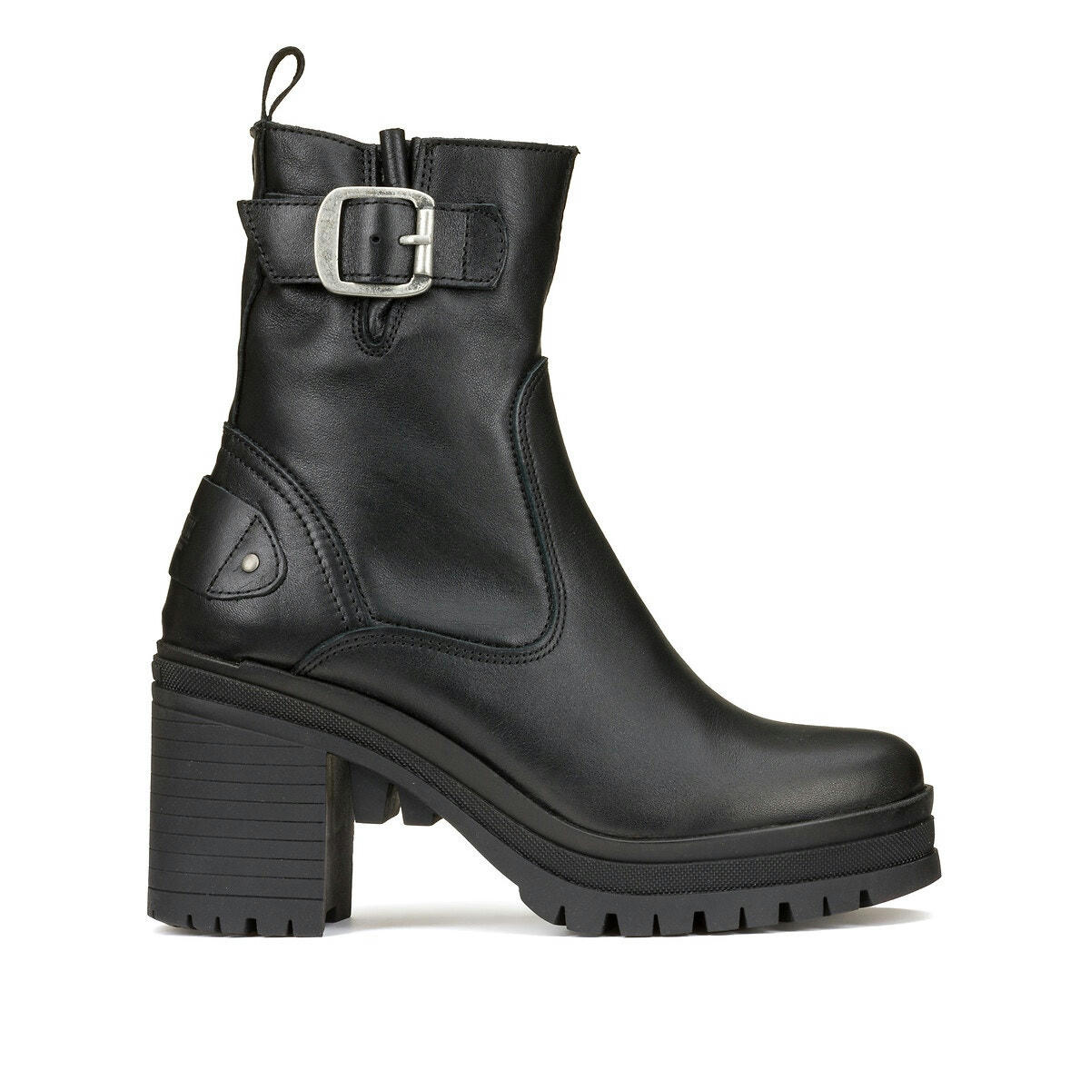 Bottines cuir à talon Pallamona