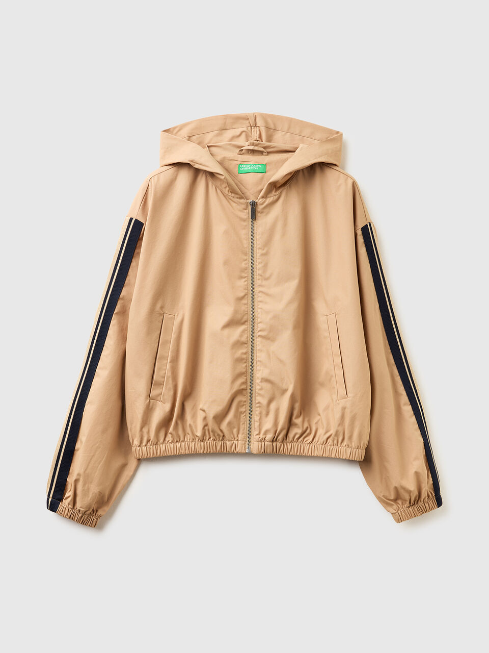 Canvas jacket with hood