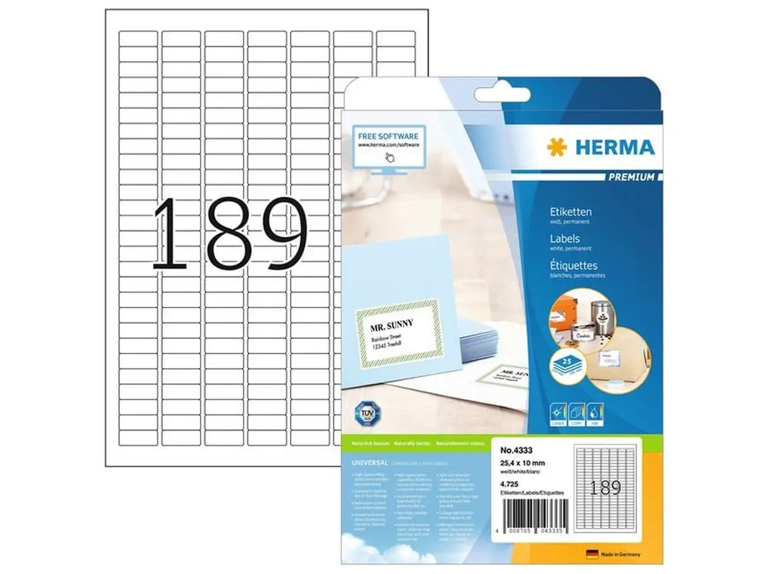 Etiketten Herma