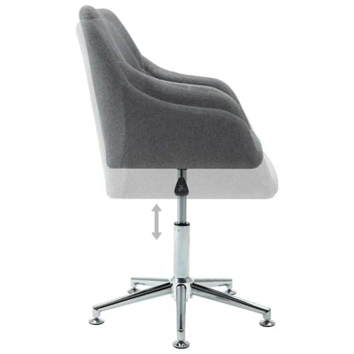NNEVL Swivel Office Chair Light Grey Fabric