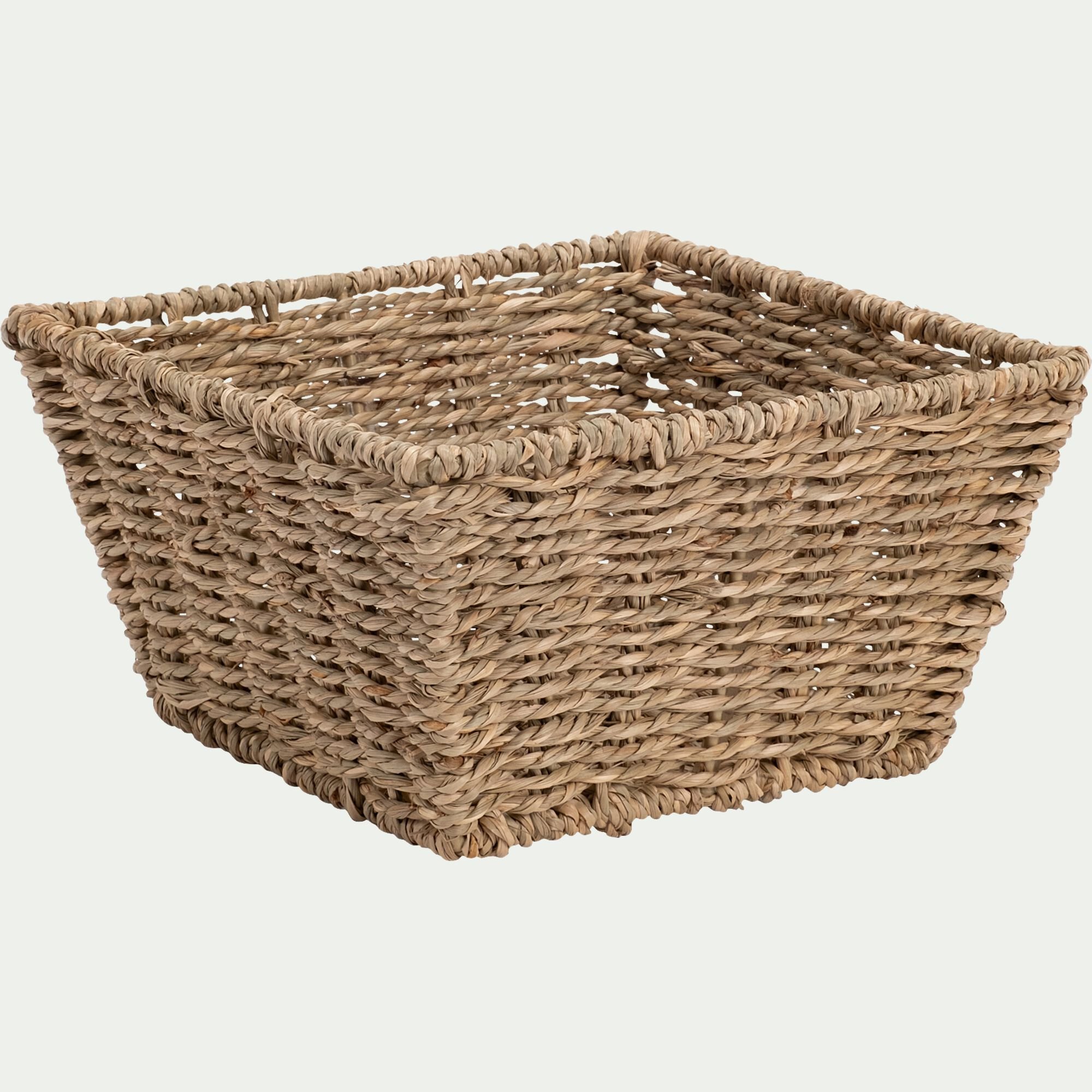 GARLABAN - Panier en jonc de mer H11xL19cm - naturel