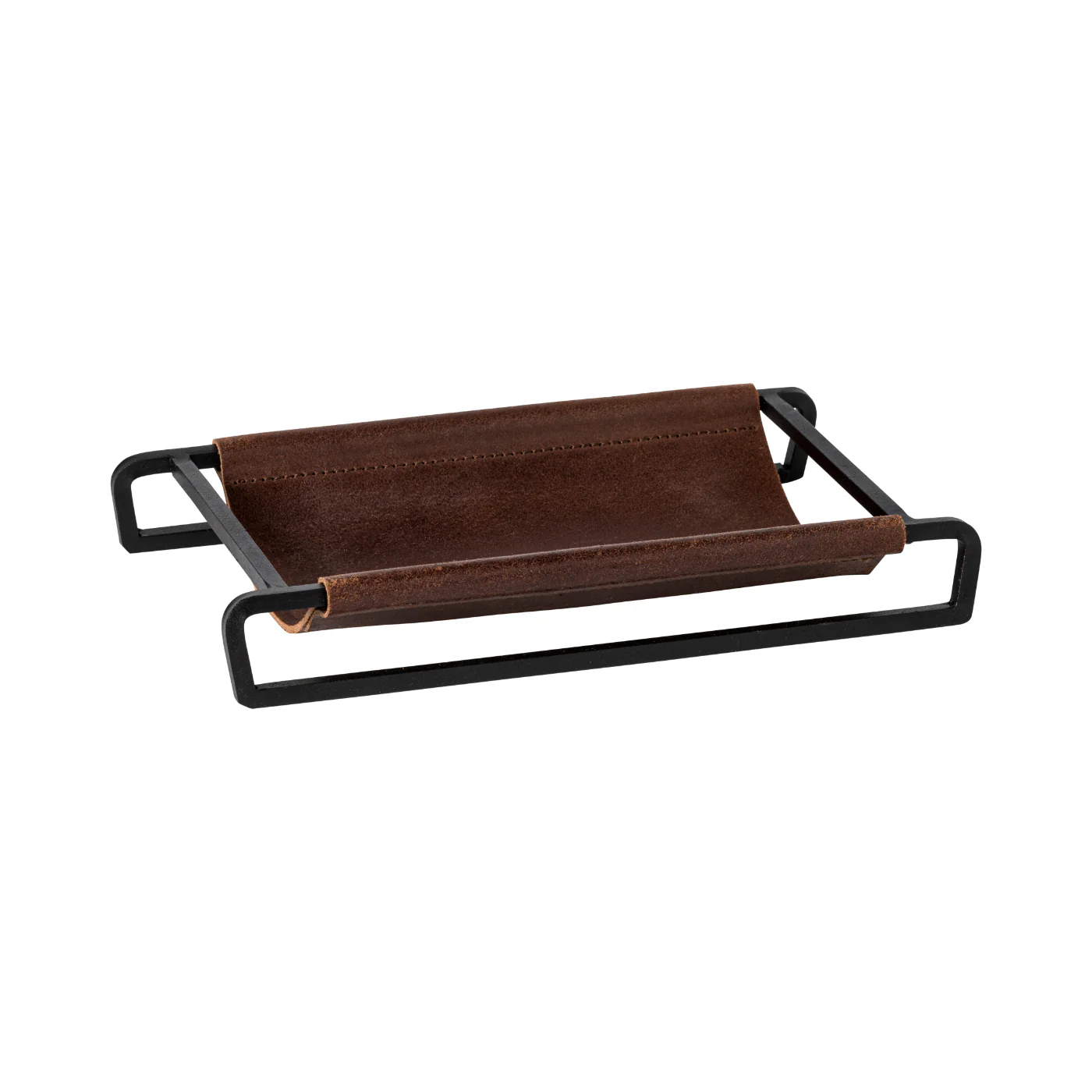 Leather Recangular Tray/Basket Leather