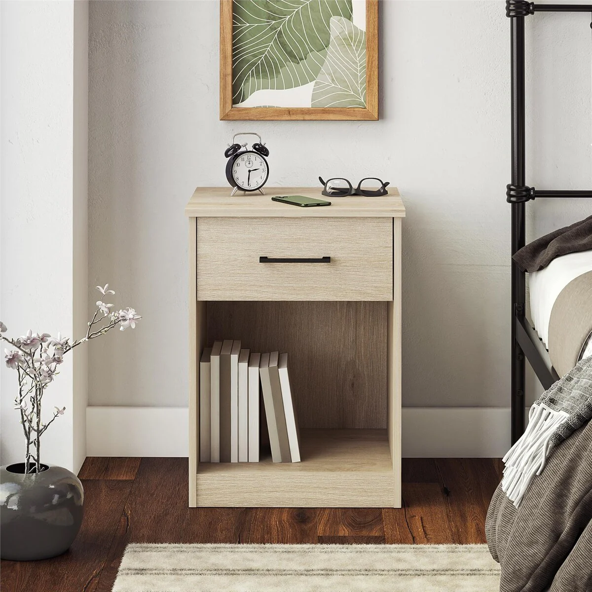 Ameriwood Home BrEZ Build Pearce Nightstand with Drawer