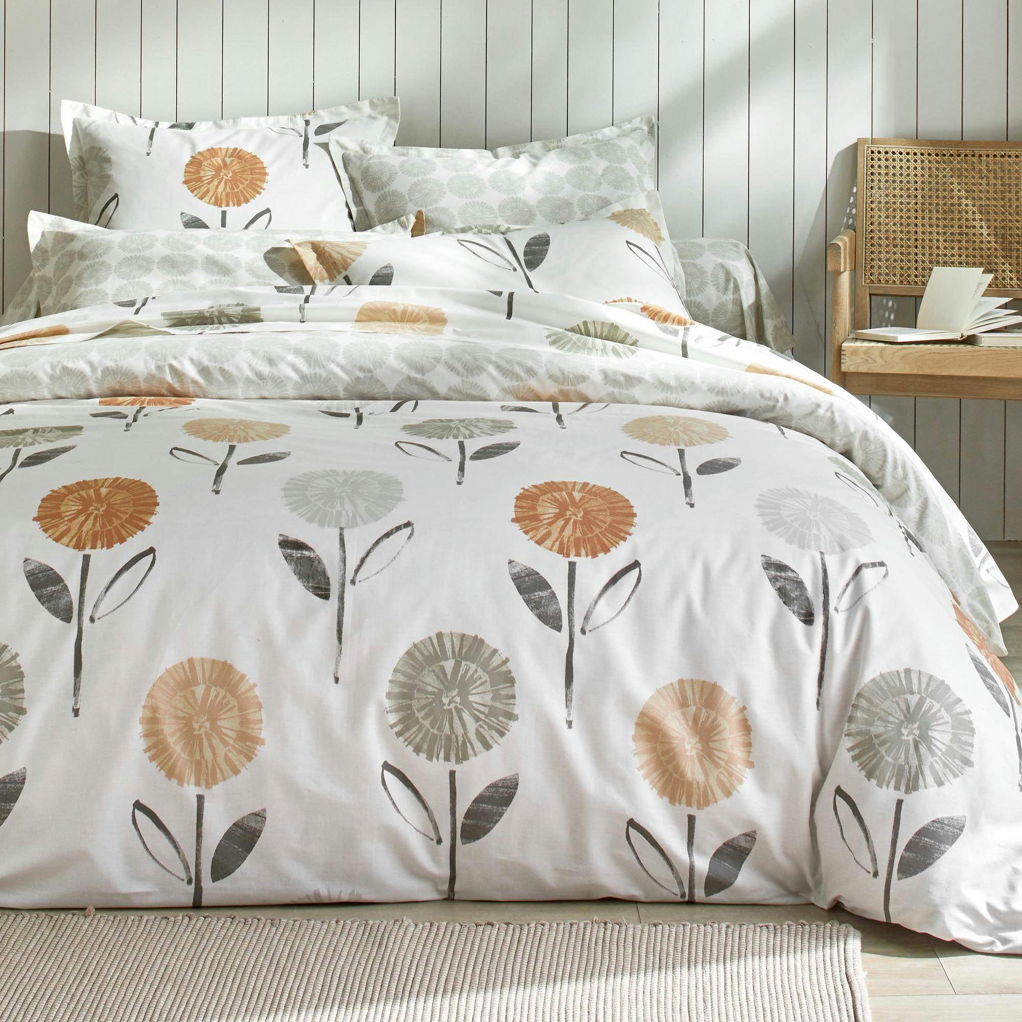 PAMPAILLE - Taie volant 63x63 beige en coton