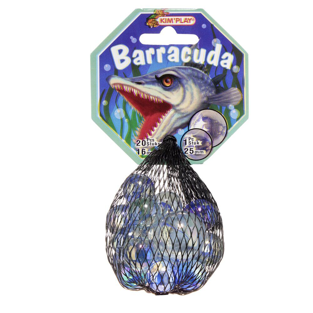 Bille en verre x20   1 boulard bleu Barracuda